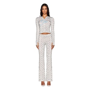 Set Felpa con Cappuccio Gia, <span class=keywords><strong>Stile</strong></span> Americano <span class=keywords><strong>Retrò</strong></span> Y2K per Donne, Reversibile con Stampa Lettering, Pantaloni a Vita Bassa, Completo Due Pezzi di Marca - Product Image 5