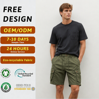 Shorts d'extérieur pour hommes en toile imprimée écologique, imperméables, respirants et à séchage rapide, taille mi-haute |   Fermeture éclair multi-poches |   ODM