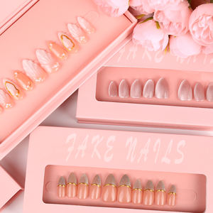 <span class=keywords><strong>Uñas</strong></span> <span class=keywords><strong>Postizas</strong></span> Acrílicas Cortas Estilo Francés Azul Minimalista <span class=keywords><strong>de</strong></span> Alta Gama con Recubrimiento, Paquete <span class=keywords><strong>de</strong></span> 30 Piezas, las Más Vendidas al por Mayor - Product Image 5