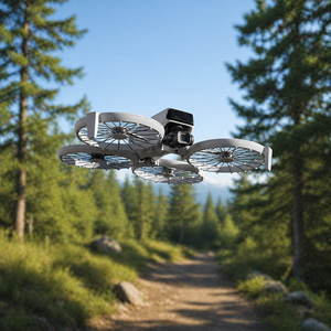 Factory New Flip Vlogging <b>Drones</b> RC 2 Display <b>4K</b> Camera AI Target Lock Full Protection Guards Ultra Reliable Helicopter - Product Image 5