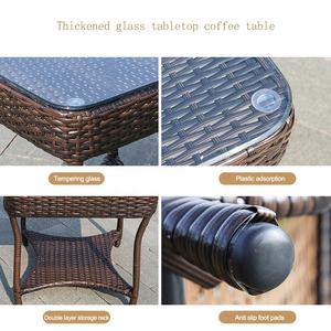 Patio al aire libre hogar Bar Club silla Metal aluminio marco Bar muebles conjunto PE ratán al aire libre mostrador <span class=keywords><strong>taburetes</strong></span> silla alta Bar - Product Image 5