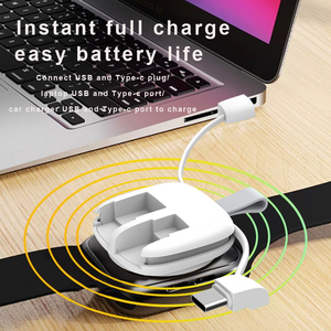 Factory Portable Handle <span class=keywords><strong>Smartwatch</strong></span> USB Type-C Dual Jack <span class=keywords><strong>Cargador</strong></span> inalámbrico magnético fuerte para <span class=keywords><strong>Apple</strong></span> Watch - Product Image 3