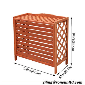 Haute Qualité En <span class=keywords><strong>Bois</strong></span> Stand De Fleurs Décoratif Extérieur Couverture de <span class=keywords><strong>Climatiseur</strong></span> - Product Image 6