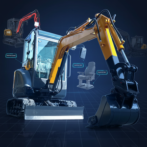 Miniexcavadora <span class=keywords><strong>de</strong></span> 1.8 Toneladas con Motor, Enganche Rápido, Capacidad <span class=keywords><strong>de</strong></span> Cucharón <span class=keywords><strong>de</strong></span> 0.02m3 <span class=keywords><strong>para</strong></span> Construcción y Uso Agrícola - Alta Eficiencia - Product Image 2