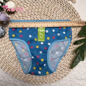 Amysi 2730 #   Ropa Interior de Corte Alto y Tiro Medio para Niñas, Estampado de Lunares de Colores, Bonitas Bragas de Seda de Leche, de 10 a 15 Años - Product Image 6