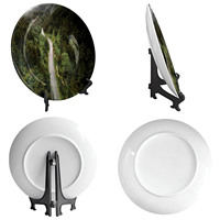 Assiette décorative en céramique porcelaine osseuse personnalisée ajouter votre photo texte logo assiettes cadeau pour anniversaire anniversaire décor à la maison