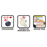 Ensemble de jouets de table d'examen médical multifonctionnel pour enfants, simulation de jeu de rôle transfrontalier