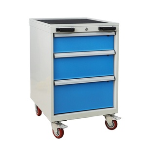 Metal work bench steel rolling toolbox tool cabinet with duty load drawers