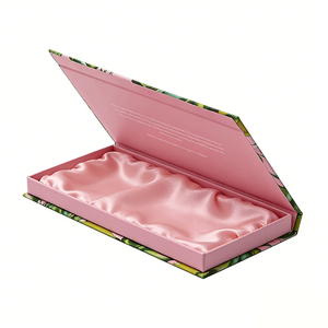 Custom Magnetic Folding Gift Box With Satin Insert for Jewelry Ring Necklace Premium Packaging Paper Boxes - Product Image 3
