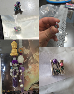 Capital Letter A-Z <strong>Charm</strong> 925 Sterling Silver Pink Purple Tulips Letter Enamel Initial Bead Alphabet <strong>Charm</strong> for Original Bracelet - Product Image 6