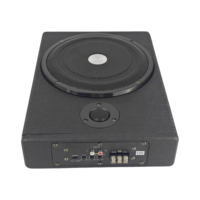 Prix d'usine, caisson de basses de voiture en cuir de 10 pouces, mince, avec 150 W RMS, caisson de basses audio de voiture, haut-parleur estampé