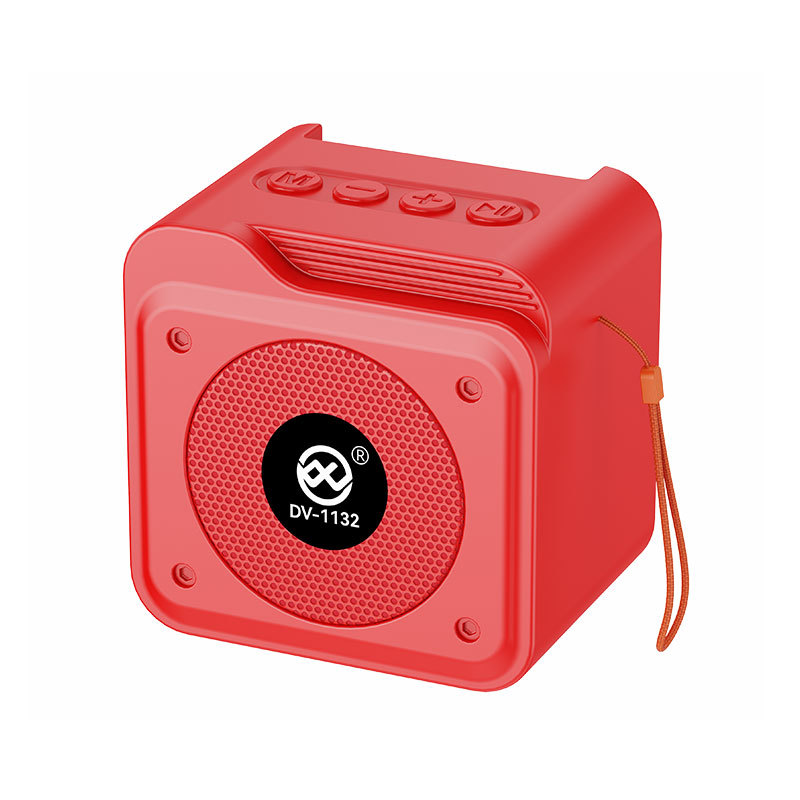 Mini haut-parleur transfrontalier-dv-1132-rouge
