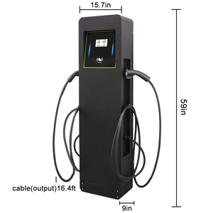 Nouvelle <span class=keywords><strong>station</strong></span> de recharge pour véhicules électriques XUNDAO AC, montage au sol, commerciale, 14KW/22KW, deux pistolets, type 2, garantie de 24 mois - Product Image 2