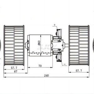 Moteur de ventilateur de pièce d'auto pour BUS SCANIA MAN OE NO: 8EW351024-481 0028308408 0130063602 - Product Image 4