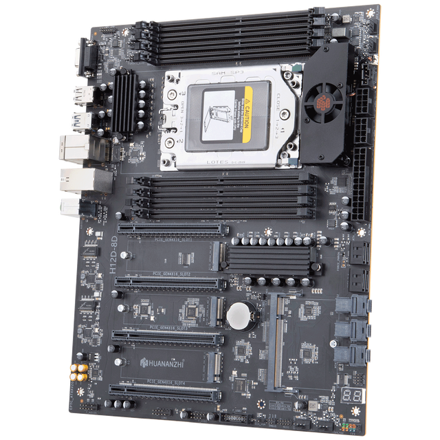 H12D-8D 7002/7003 Series CPUs Motherboard Onboard Supports 8x DDR4 RDIMM Workstation Motherboards