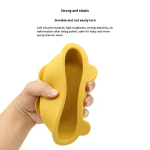 Bol à Manger en Silicone Anti-Chute Anti-Brûlure pour Bébé Vaisselle pour Enfants Fabriqué en Chine Modèle d'Alimentation Complémentaire Wqs-3573 - Product Image 3