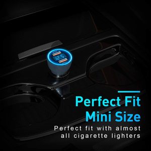 Doppia porta QC3.0 6A 36W caricabatteria per auto capacità di ricarica rapida accendisigari per iPhone per <span class=keywords><strong>Samsung</strong></span> 2x35W USB auto Char - Product Image 4