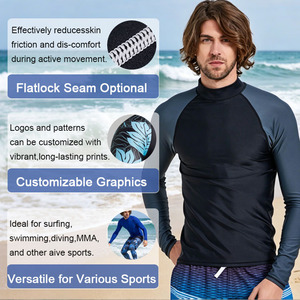 Camiseta de Protección Solar ODM OEM, Elástica en 4 Direcciones, Transpirable, UPF 50+, Secado Rápido, Manga Larga para Hombre, para Natación, Surf, Kayak - Product Image 2