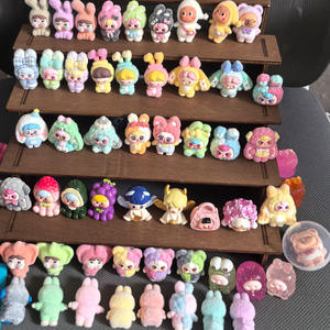 Lote al por Mayor de Figuras de Cabeza de Monstruo Miniatura de Dibujos Animados Kawaii, Lindas Muñecas de Conejo, Cuentas para Llavero, Colgante Hecho a Mano, Juguetes para Niños - Product Image 2