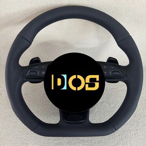 Volant de voiture pour <span class=keywords><strong>Audi</strong></span> R8 A3 A4 A5 A6 A7 S3 S5 <span class=keywords><strong>Q5</strong></span> Q7 TT TTs <span class=keywords><strong>RS</strong></span> C7 C8 RS3 RS4 Sport en cuir et daim - Product Image 3