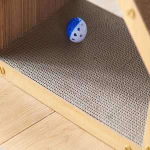 Griffoir pour chat en forme de maison, en carton ondulé, anti-griffures, tunnel pour chat d'intérieur - Product Image 2