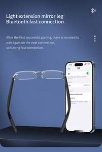 Thời Trang Màu Đen Chống-Ánh Sáng Màu Xanh Thông Minh Cho <span class=keywords><strong>Bluetooth</strong></span> Kính IPX-5 Không Thấm Nước Từ Tính Sạc Bằng Giọng Nói Trợ Lý Cận Thị Không Dây - Product Image 4