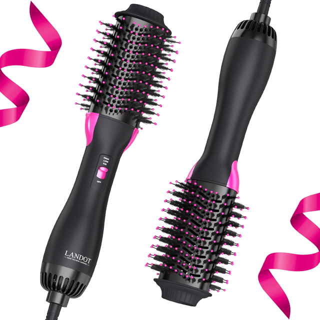 Ready Goods US Warehouse Professional Ionic Blowout One Step Hair Dryer Brush Dryer Hot air Brush and Volumizer