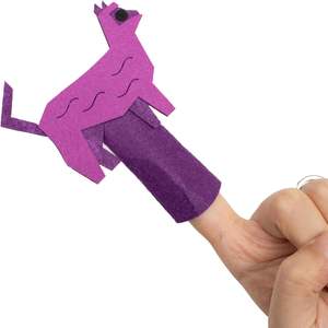 Marionetas <span class=keywords><strong>de</strong></span> <span class=keywords><strong>dedo</strong></span> <span class=keywords><strong>de</strong></span> fieltro educativas Unisex, 9 Uds., oso marrón, Pájaro Rojo, <span class=keywords><strong>pato</strong></span> amarillo, Rana Verde, perro blanco, Gato púrpura, caballo azul, negro - Product Image 6