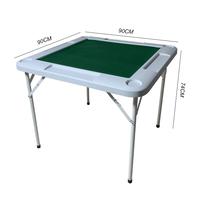 Table de pique-nique pliante Mahjong pour balcon, buffet, camping, moderne, légère, durable, en plastique, avec chaises