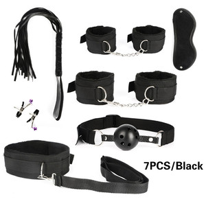 Erotic Handcuffs Nipple Clamps Gag Whip Rope <strong>Bondage</strong> Gear Sex Toys for Couples BDSM Sex <strong>Bondage</strong> <strong>Set</strong> - Product Image 5
