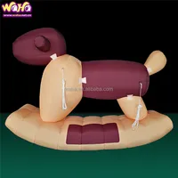 Cheval à bascule gonflable populaire, modèle air jouet, modèle cheval à bascule gonflable