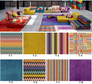 DEPHOON Moderne Casual Normcore Extérieur <span class=keywords><strong>Mahjong</strong></span> En Alliage D'aluminium Planche Inférieure Canapé Français Rochecourt Tissu pour Salon - Product Image 4