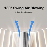 Luz de Ventilador de Techo LED Empotrado Inteligente con Control Remoto, de Diseño Moderno y Lujoso para Decorar Habitaciones u Hoteles
