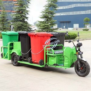 Tricycle électrique à trois roues pour la collecte des déchets avec pare-soleil, capacité de charge de 100-200 kg, autonomie de 50-70 km, pour usage urbain - Product Image 6