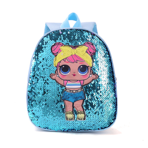 2024nuovo popolare zainetto glitter <span class=keywords><strong>bambina</strong></span> cartone animato zecchino zaini ragazze tinta unita borsa per bambini - Product Image 6