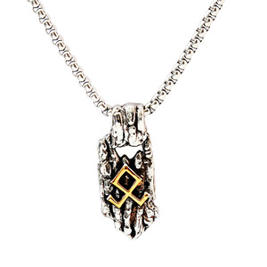 Collar con Colgante Vikingo de Acero Inoxidable yunnique, Diseño Geométrico de Runas, Joyería Masculina, Regalo, Accesorio de Moda para Ocasiones Especiales - Product Image 5