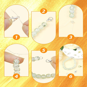 Juego de 400 piezas de accesorios para joyería DIY con cierre de langosta, ganchos y anillos chapados en aleación para la fabricación de pendientes y collares. - Product Image 2