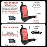 Hotsales CTB007 CAN Tester Box 12V 24V OBD2 Breakout Box con 27/59in Cable para todos los coches herramienta de diagnóstico automotriz