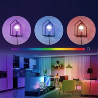 E27 Smart Life Tuya APP Contrôle Gradation RGB + CCT LED Changement de Couleur 10W Lumière Ampoule Intelligente Wifi