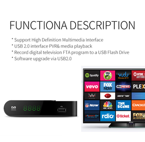 Receptor de <span class=keywords><strong>TV</strong></span> Digital Personalizado para Perú, Chile y Brasil, ISDB-T DVB-T2 1080P Full HD, con 1 Año de Garantía, GX3235S, Negro - Product Image 3
