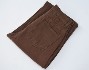 Nuevo Producto <span class=keywords><strong>2022</strong></span>, Jeans de Algodón Teñido de Cintura Alta, Corte Holgado, Estilo Boyfriend, Transpirables, con Botones, en Varios Colores, a Precio Bajo - Product Image 6