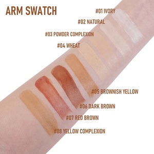 Solid Waterproof Non-Stuck Powder Double-Ended <b>Concealer</b> Foundation Stick for Women for Light to Dark Skin Tones - Product Image 2