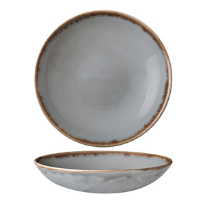 Plato Coupé Gris Dudden Harvest, Decorado a Mano, Cerámica, 24.8 cm, Suministros para Hostelería, Vajilla al por Mayor - Product Image 1