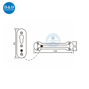 Klink Veiligheid Deurslot Gate Rvs/Zinklegering Metalen Deur Keten Voor Houten Deur