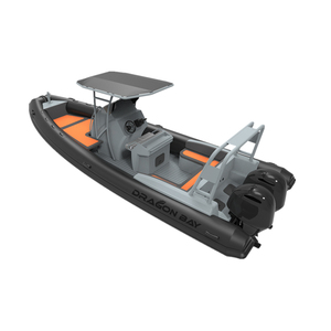 Fabbrica CE vendita direttamente 7.6m gonfiabile <span class=keywords><strong>mare</strong></span> sport 760 25ft saldato fondo in alluminio costola barca con console - Product Image 3