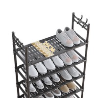 Meuble à chaussures simple pour la maison, sur pied, mobile, épaissi, multifonctionnel, moderne, multi-niveaux, pour rangement