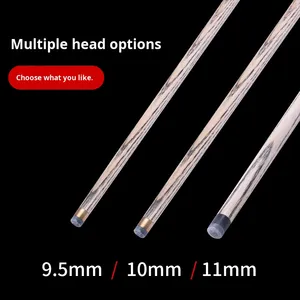 ขายส่งไม้คิวสนุกเกอร์ Omin ไม้แอช แบบชิ้นเดียวและแบบ 3/4 ชิ้น หัวคิวขนาด 9.5/10/11.5 มม. จากโรงงานโดยตรง - Product Image 5