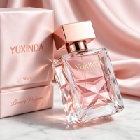Flacons de parfum carrés en verre mat personnalisés de luxe, 50 ml, vides, avec vaporisateur, emballage de haute qualité