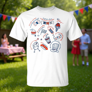 Camiseta para mujer con diseño patriótico y feminista del 4 de julio, diseño rojo, blanco y azul - Product Image 3