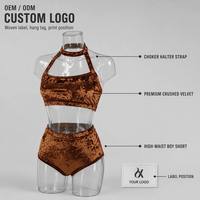 Shorts taille haute en velours luxueux haut de gamme pour femme, tenue sexy pour la pole dance, à associer avec un haut de danse exotique